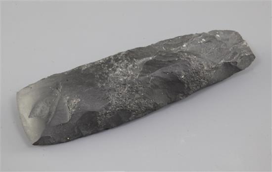 A Maori stone adze (Toki), 6in.